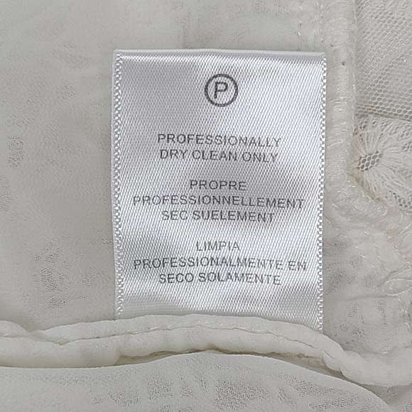 Anthropologie Verb Pallavi Singhee Ruffle Top Ivory Medium - Picture 9 of 11